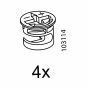 IKEA Cam Lock Nuts Part # 103114 (4 pack) Furniture Hardware Parts Fittings