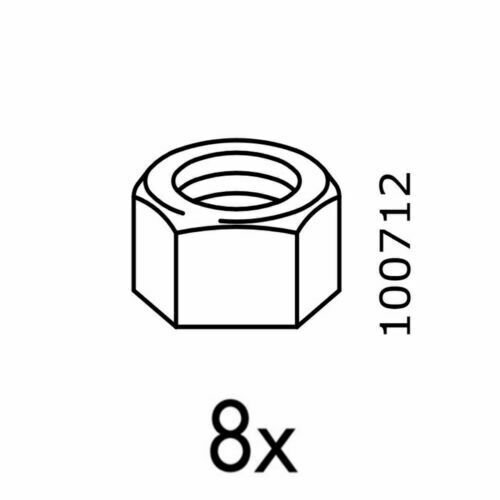 IKEA Nut Lock Replacement (8 pack) Part # 100712 Furniture Hardware
