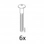 IKEA Screws (6 Pack) Part # 100223 Replacement Hardware Fittings