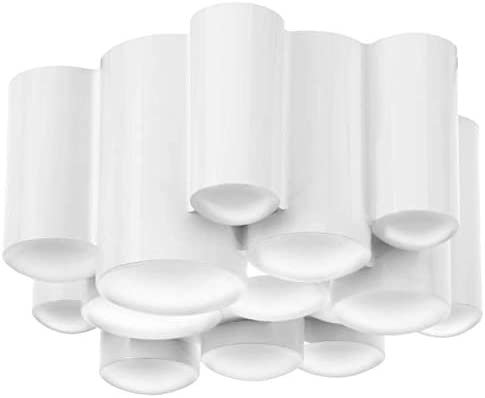 IKEA SODERSVIK Ceiling Lamp LED Dimmable Glossy White 8-1/4" 504.562.24