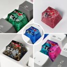 1Pc Transparent Koi Fish Keycap, Unique Koi Fish Keycap for Custom Mechanical Keyboards, Colorful Tr