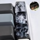 1Pc Mystic Black Smooky Keycaps, Black Transparent Keycaps, Snow Mountain Designs Keycaps, Unique Bl