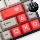 1Pc Cross, Ring, Square, Triangle Keycaps for Revamp Your Keyboard, Red Keycaps, Black Keycaps, Geom