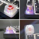 1Pc Camellia Keycaps, Translucent Beauty Camellia Keycaps, Flower Keycaps, Camellia Translucent Keyc