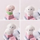 1Pc Adorable White Dog Keycaps for Your Keyboard, White Puppy Keycaps, Kawaii Dog Keycaps, Keycaps P