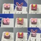 1Pc Kawaii Pink Ribbon Keycaps, Adorable Bow Keycaps, Pretty Pink Ribbon Keyboard Accessories, Sweet