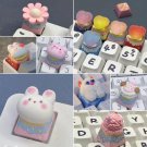 1Pc Sweet Heart Keycaps, Adorable Ribbon Keycaps, Kawaii Ice Cream Keycaps for Playful Keyboard, Cut