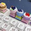 1Pc Candy Cake Keycaps for Your Keyboard, Purple Cake Keycaps, Blueberry Cake Sweeten Keycaps, Sweet