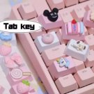 1Pc Sweet Lollipop, Cake, and Tab Keycaps for Your Keyboard, Rainbow Keycaps, Ribbon Keycaps, Strawb