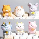 1Pc Cute Animal Keycaps, Sheep, Rabbit, Monkey, Pig, Tiger, Mouse Keycaps, Pet Keycaps, Farm Animal 