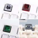 1Pc Stunning Resin Mountain Keycap, Green Canyon Keycap, Red Canyon Designs for Unique Keyboards, Bl