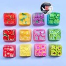 1Pc Fruit Series Keycaps, Grapefruit Watermelon Kiwi Lemon Strawberries Oranges Lime Fruit Keycap Co