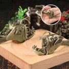 1Pc Miniatures Retro Brass Ocean Anglerfish, Brass Anglerfish Figurine for Unique Decor, Metal Fish