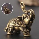 1Pc Miniature Pure Copper Elephant, Copper Elephant Figurine, Brass Solid Elephant Statue, Miniature