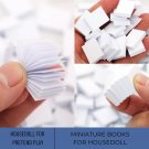 5Pcs Miniature Blank Books, Mini Inside Flip Book For Doll House Decor, Tiny Books Pretend Play Toys