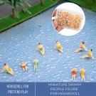 Miniature Swimmers Figurines, Realistic Swim People Figurines, Miniature Swim People In The Beach, B