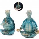 1Pc Meditating Sea Turtle Figurine, Yoga Tortoise Miniature, Meditation Miniature Gift, Miniature Tu