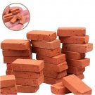 50 Pcs Miniature Brick Building Kit, Mini Clay Bricks for Crafts, Realistic Model Building Blocks, D