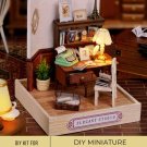 DIY Miniature Vintage Office Kit, Miniature Classic Typewriter Retro Decor Miniature Antique Office,