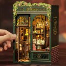 DIY Miniature Bookstore DIY Wooden Dollhouse Kit, Book Nook Kit Diorama Decor, Bookstore Wooden Book