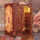 DIY Book Nook Kit Miniature Dollhouse Wooden Bookshelf Decor, Miniature Library, Miniature Bookshelf