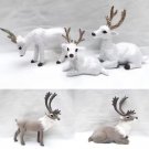 1Pc Miniature Reindeer Figurine, Tiny Sika Deer Model Woodland Animal Display, Elk Miniature Ornamen