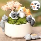6 Pcs Miniature Kawaii Cat, Miniature Sleeping Cat Figurine, Miniature Cat Climbing, Adorable Kitten