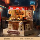 DIY Miniature Japanese Food Restaurant Kit, Miniature Japanese Dining, Wooden Restaurant Sushi Bar, 