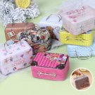 1Pc Cute Miniature Metal Suitcase, Mini Jewellery Storage Case, Mini Fashion Handbag, Stylish Travel