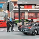 1Pc Miniature Police Officer Figurine, Police Action Figure 1/64, Realistic Mini Cop Statue for Disp