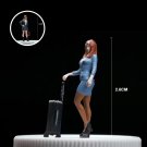 1Pc Miniature Business Woman Figurine, Business Girl Miniature 1:64, Miniature Career Woman, Realist