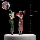 1Pc Miniature Chinese Woman Figurine, Chinese Woman Figurine 1:64, Traditional Chinese Woman Statue,