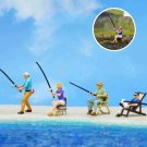 1Pc Miniature Fishing Man, Realistic Miniature Fishing Scene 1/64, Fishing Figure, Fishing Diorama M