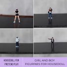 Miniature People Figurines, Hoodie Man, Mechanic, Photographer, Criminal and Helmet Girl, Tiny Man a