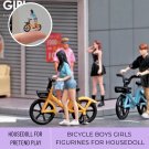 Miniature Bicycle Riders, Miniature Boys & Girls on Bikes 1/64, Miniature Cyclists, Miniature Bicycl