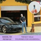 1Pc Miniature Man with Sunglasses, Small Stylish Figure 1/64, Miniature Trendy Man, Miniature Cool G