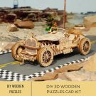 3D DIY Wood Puzzle Car Kit, Wooden Vehicle Model, Wooden Car 3D Puzzle, Classic Car Vehicle, Wooden 
