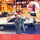 Miniature Figurine Police vs Criminals, Action Figures Set 1:64, Police and Criminal Scene, Realisti