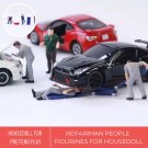 Miniature Figurine Auto Repairman, Car Mechanic Figurine 1:64, Miniature Mechanic at Work, Realistic