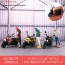 Miniature Figurine Motorcycle Biker, Miniature Motorcycle Rider 1:64, Motorcycle Man Figurine, Rider