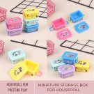 1Pc Miniature Storage Box, Miniature Lunch Box For Kid Pretend Play Toys, Miniature Dino Box, Miniat