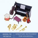 Miniature Classical Musical Instrument , 1:12 Dollhouse Piano Guitar Saxophone Set, Instruments De M