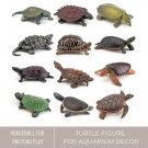 Turtle Figure Animals, Miniature Realistic Turtle, Aquarium Ocean Ornament, Schildkröten Figur, Min