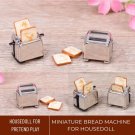 1Pc Miniature Bread Machine, Mini Toaster for House Doll, Miniature Kitchen Furniture, Miniatur Brot