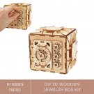 DIY 3D Wooden Jewelry Box Puzzle Kit, Puzzle Jewelry Box for Creative Storage, Mechanical Jewelry Bo