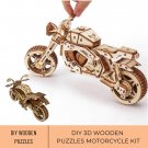 3D DIY Wood Puzzle Motorcycle Kit, Wooden Motorcycle Puzzle for Hobbyists, Perfect Gift for Bike and
