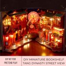 DIY Miniature Tang Dynasty Street Bookshelf Kit, DIY Craft with Japanese-Inspired House, Miniature J