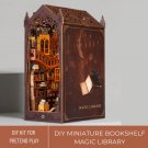DIY Miniature Magical Bookshelf Kit, Miniature Room of Spells, Miniature Library Magic, Bookend Mini