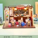 DIY Miniature Classroom Kit, Set Miniature Desks, Chairs, and School Supplies, Miniatur-Klassenzimme