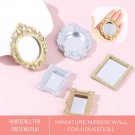 1Pc Miniature Mirror Wall, Classical Mirror Accessories Furniture Doll House, Vintage Mirror Dollhou